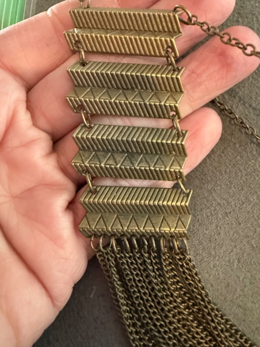 Vintage gold necklace - Picture 3 of 3